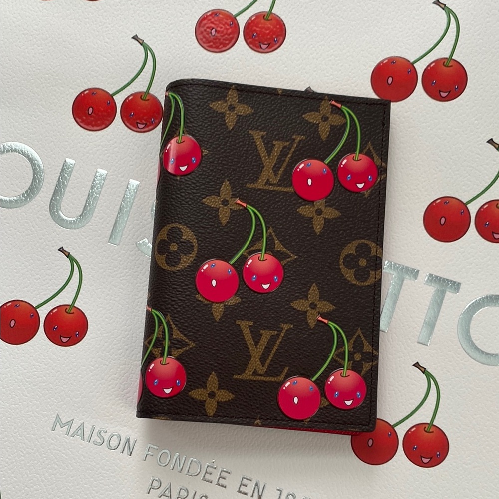 Louis Vuitton Cherry passport holder
